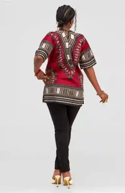 Ankarated Dashiki shirts – Maroon (1)