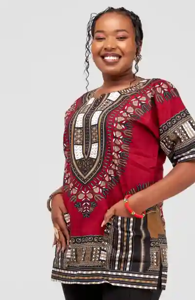 Ankarated Dashiki shirts – Maroon