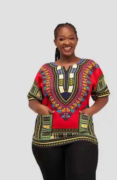 Dashiki Shirt - Red